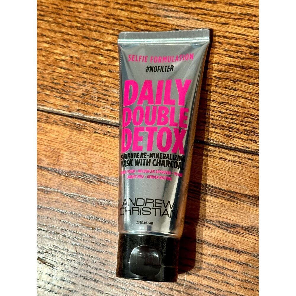 Andrew Christian detox charcoal mask.  New, sealed, unopened